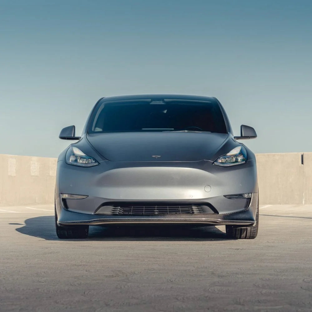 Carbon Front Lip Spoiler for Tesla Model Y (2020-2024)