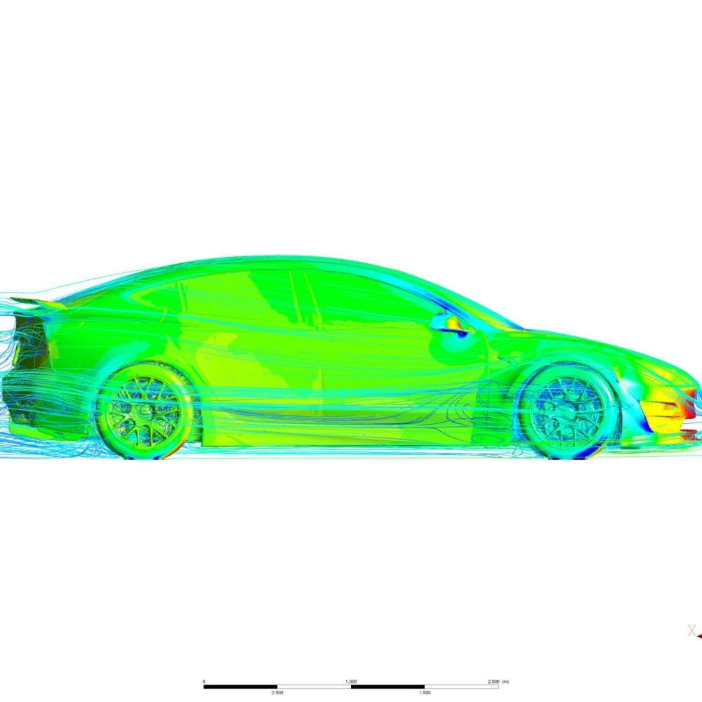 Carbon Fibre Ascension-R Wide Front Wings for Model 3