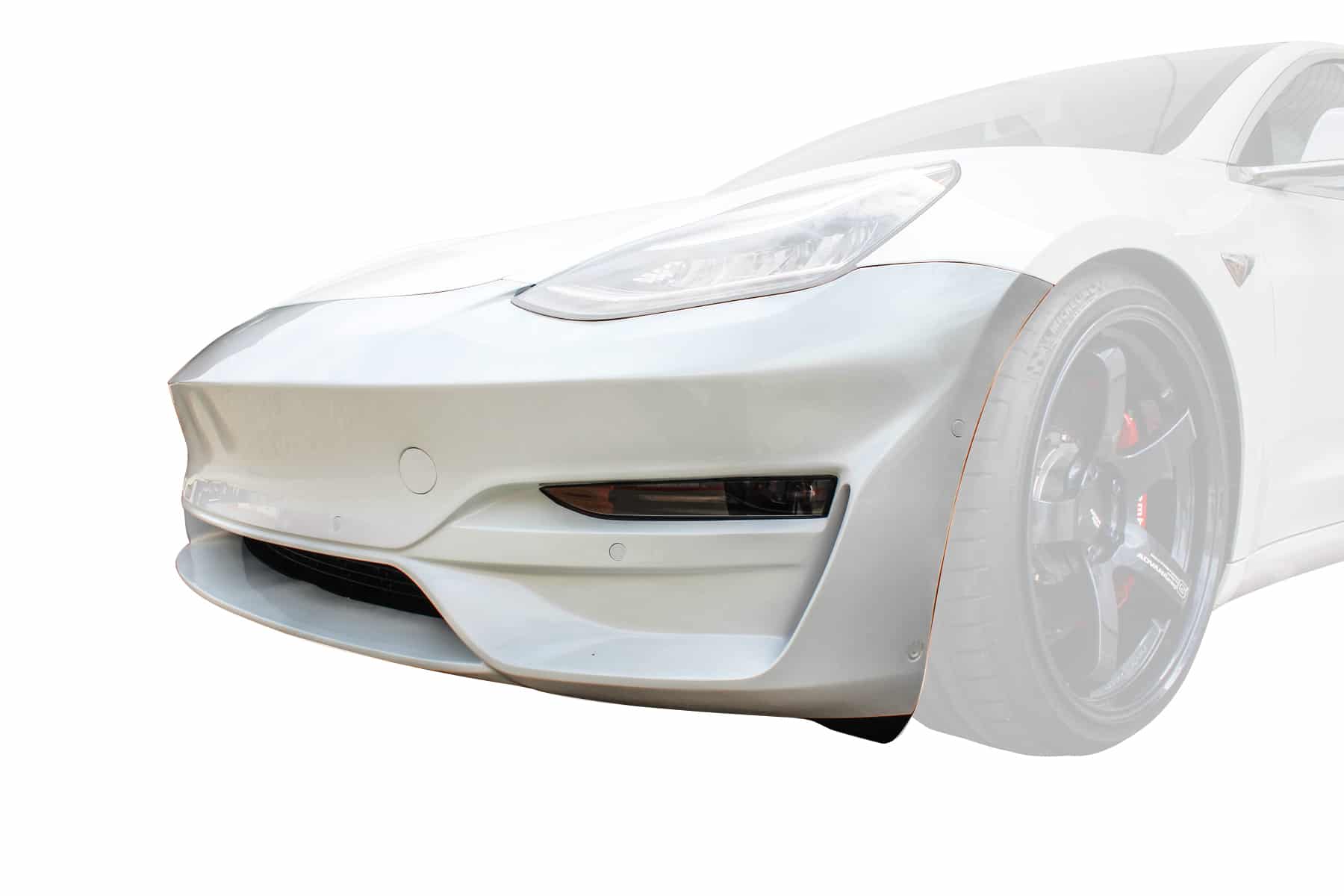Tesla Model 3 White ADV.1 ADV5.0 Flowspec Wheel Front